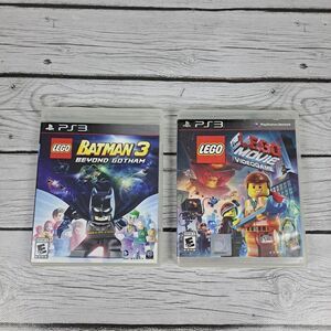 PS3 Lego Movie & Batman 3 Beyond Gotham Lot Of 2